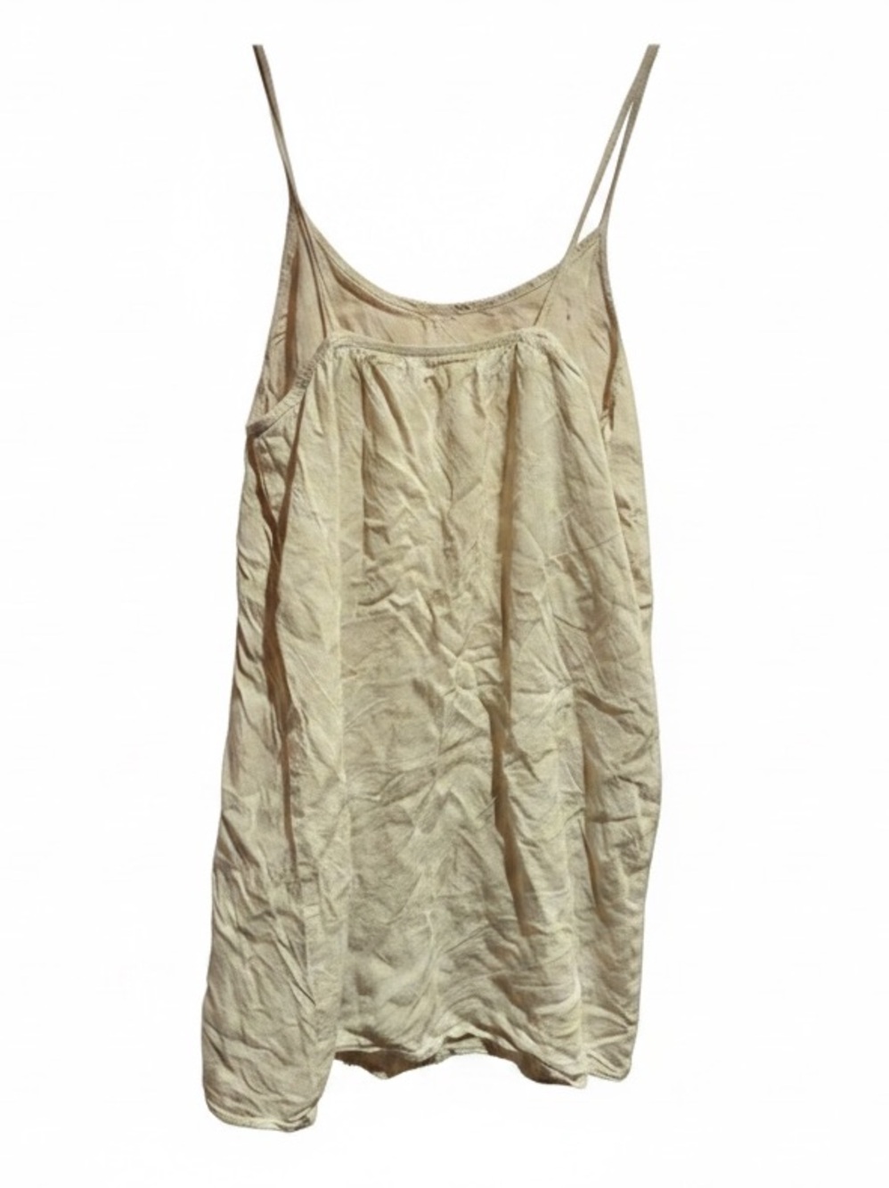 Soft 100% silk taupe tank top - Picture 3 of 4
